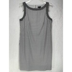 AnnTaylor Women's size Small Sleeveless Shift Dress Black and White